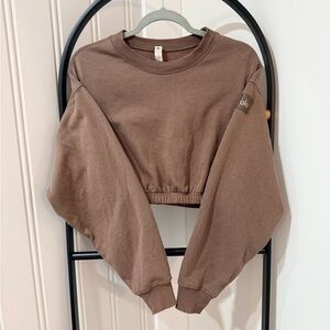 ALO Yoga Cocoa Cropped Hoodie